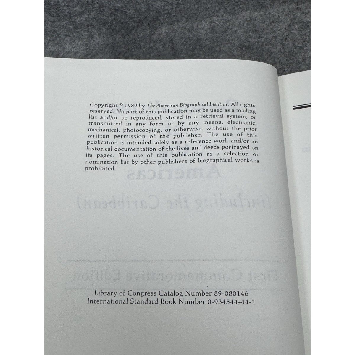 Personalities of the Americas 1989 Signed Numbered Limited Edition #27
