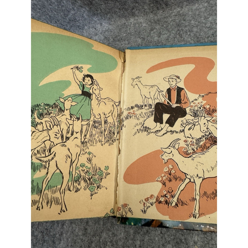 Heidi Johanna Spyri 1955 Whitman Publishing HC Illustrated Janet Smalley