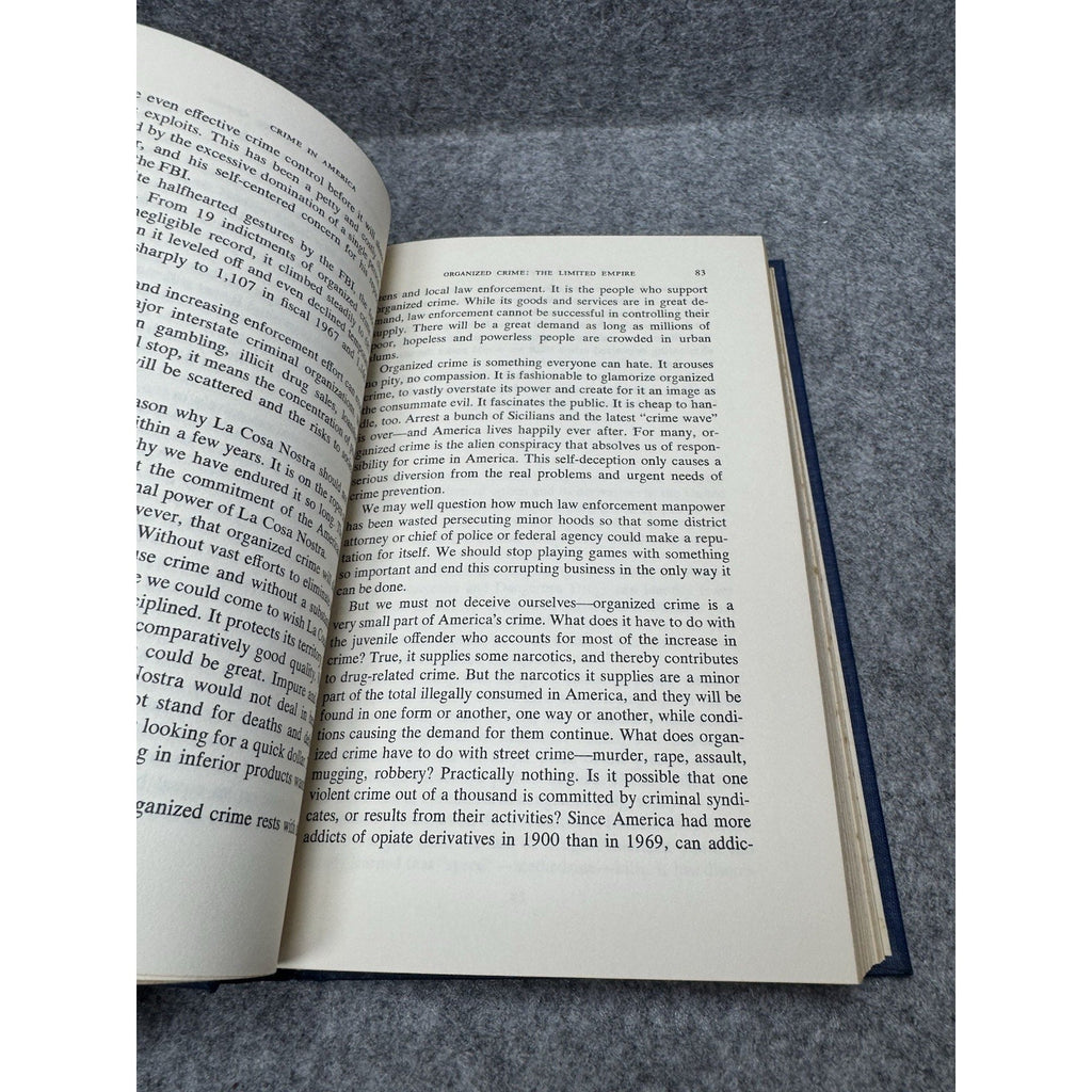 Crime in America Ramsey Clark Second Printing Criminology Hardcover