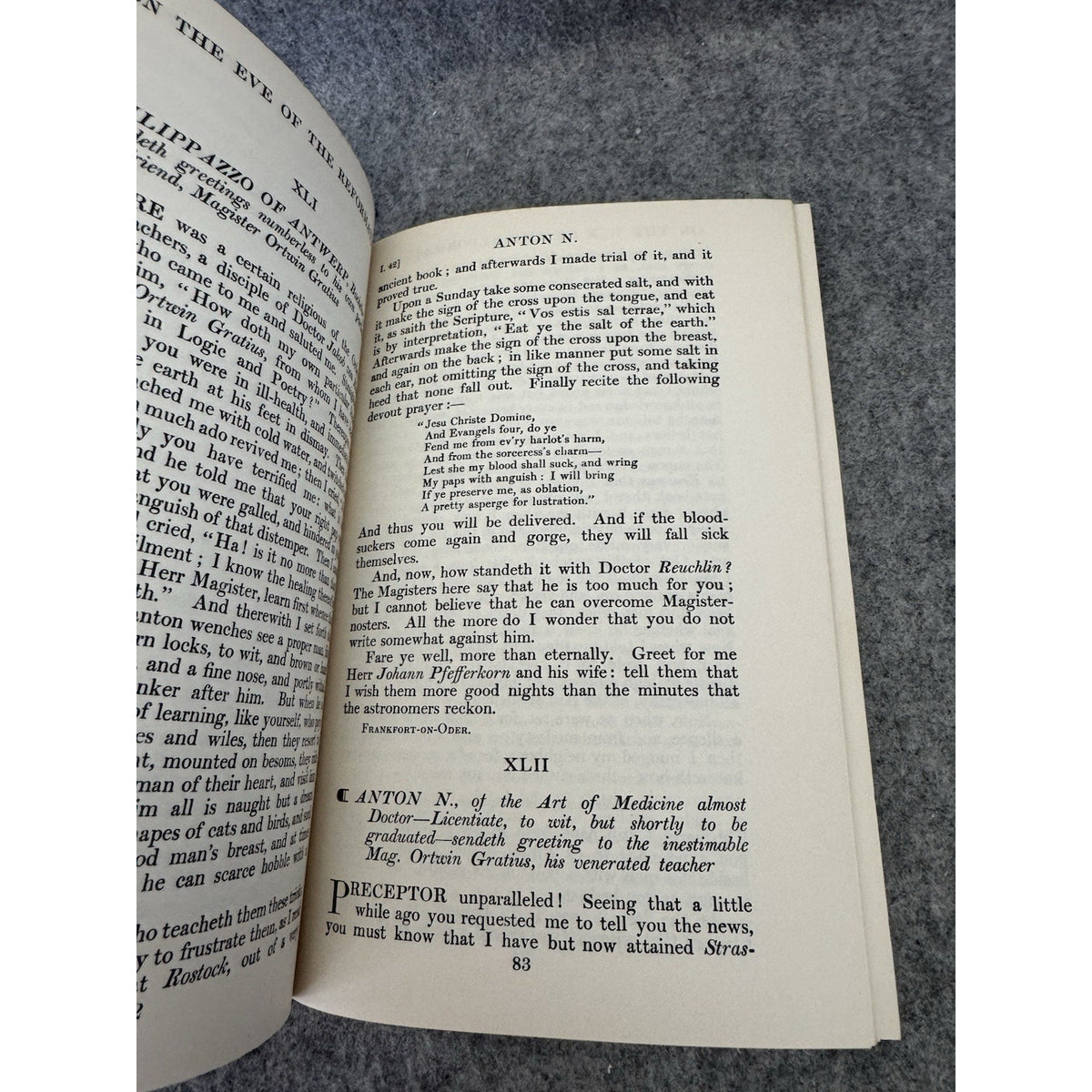 On the Eve of the Reformation Letters of Obscure Men 1964 Harper Torchbook