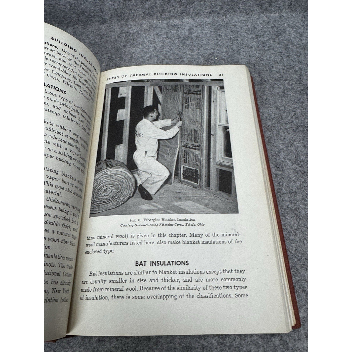 1952 Building Insulation Paul D Close Heat Sound Construction 4th Ed HC
