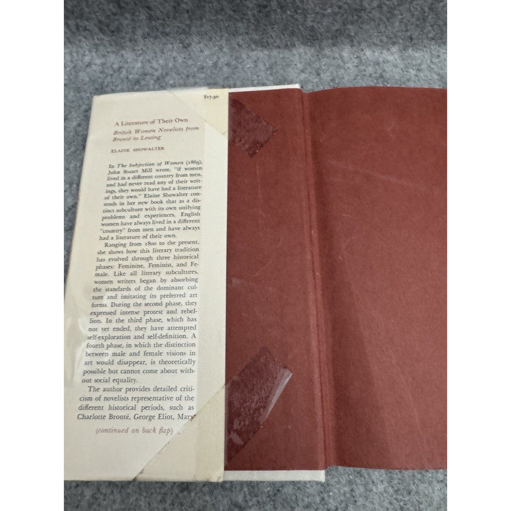 A Literature of Their Own British Women Novelists Bronte to Lessing 1977