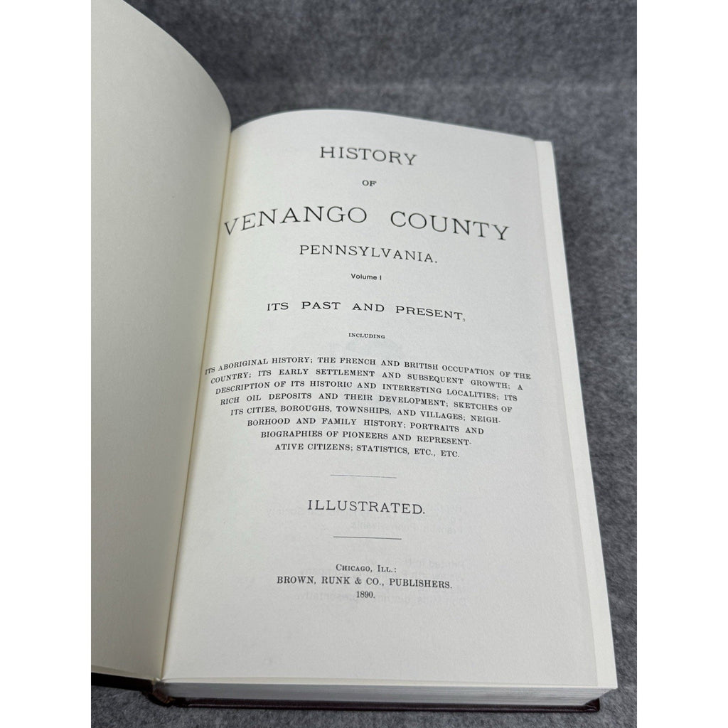 History Venango County Pennsylvania 2 Vol Set 1984 Reprint Genealogy Oil History