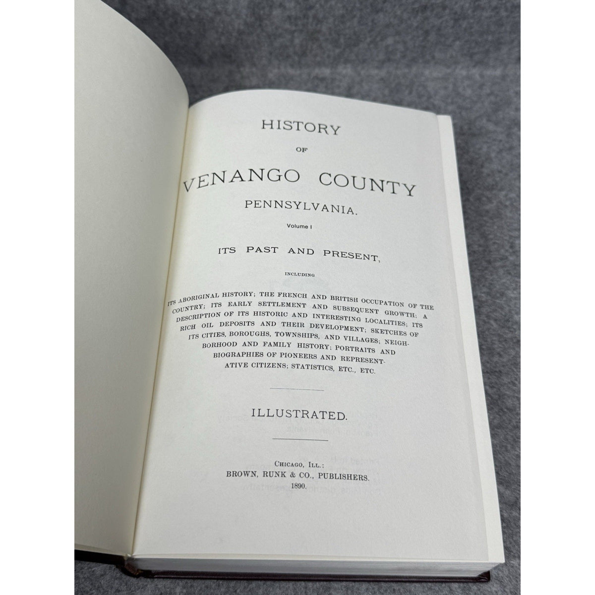 History Venango County Pennsylvania 2 Vol Set 1984 Reprint Genealogy Oil History