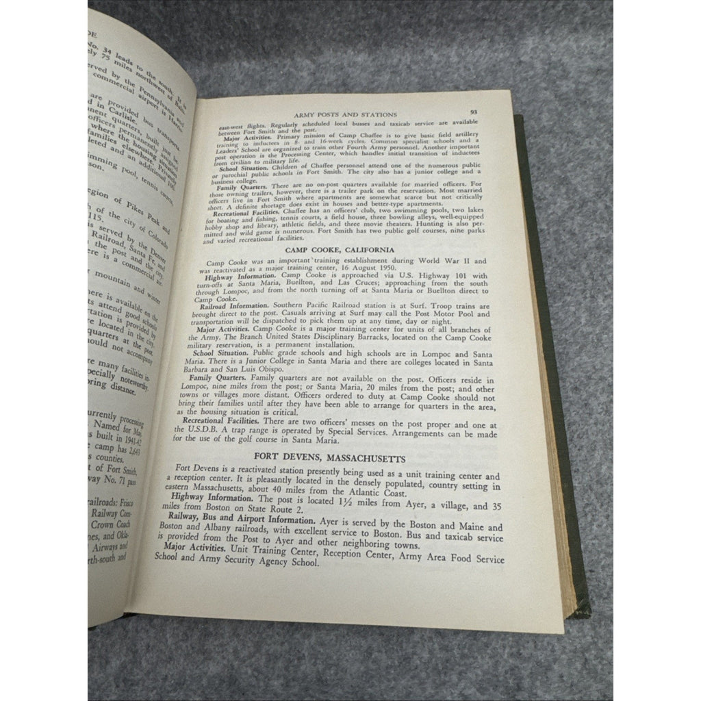 THE OFFICER’S GUIDE BOOK - U. S. ARMY - March 1951 Edition HC / Vintage