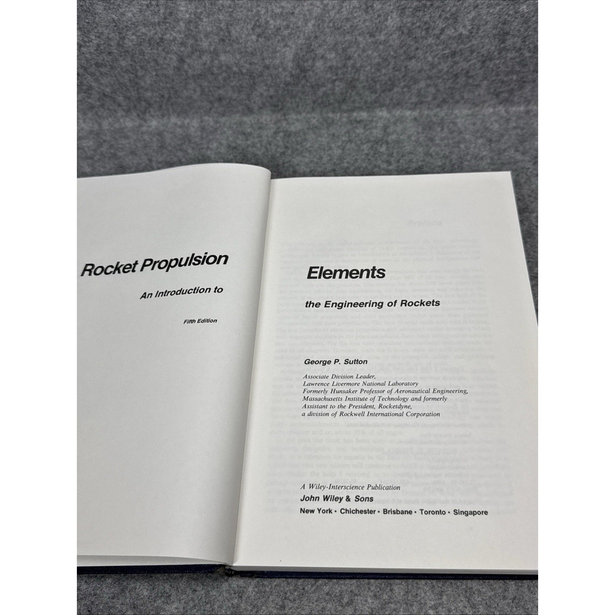 Rocket propulsion elements: An introduction to the engineering...