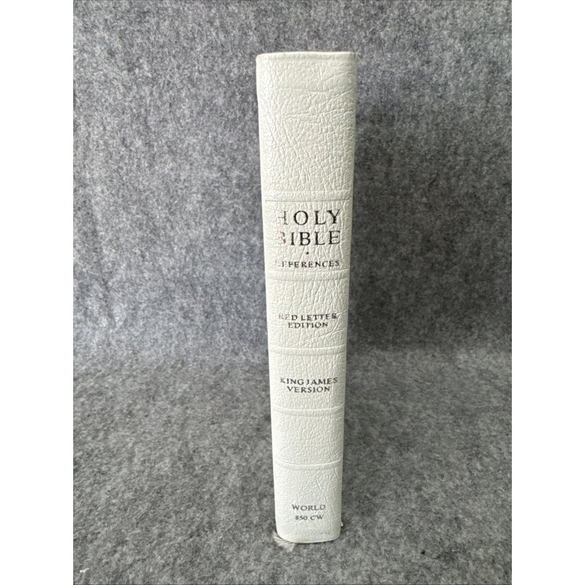 Nelson Holy Bible Reference White Bonded Leather 7.75x5.5” Red Letter