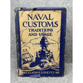 1934 Naval Customs Traditions Usage Leland Lovette US Navy 2nd Printing DJ