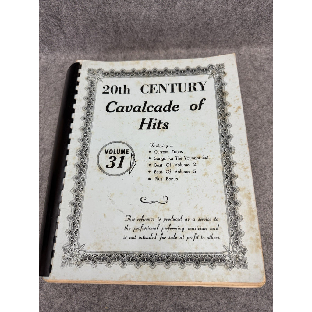 Vintage 20th Century Cavalcade Of Hits Volume 31 Music Book Loads of Songs!