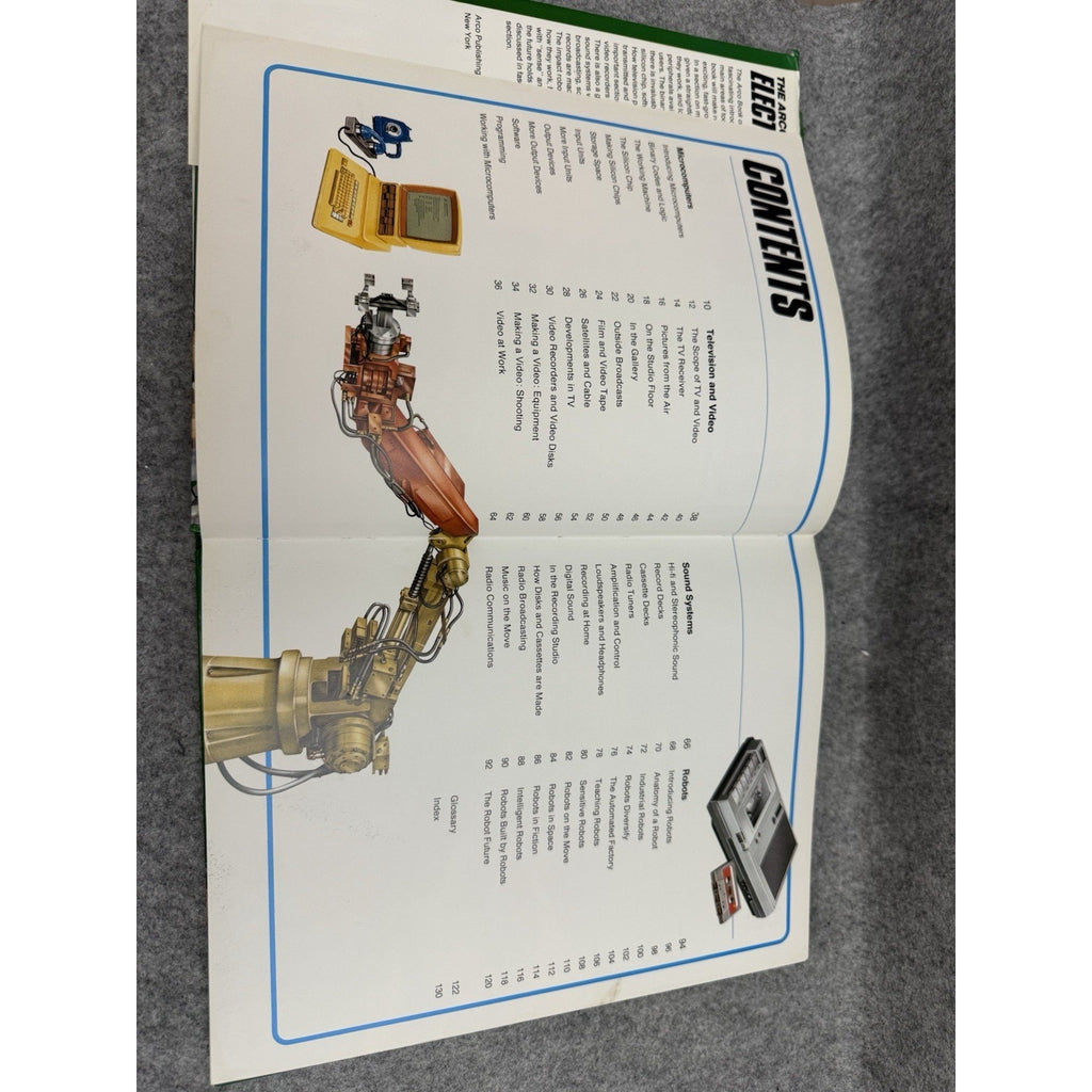 1984 The Arco Book of Electronics HC Computers TV Video Audio Robots