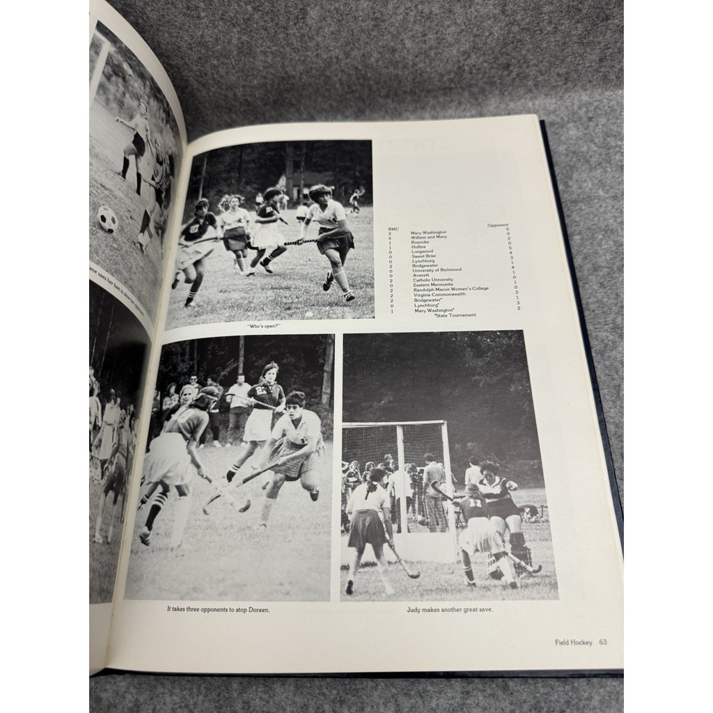 1982 Yellow Jacket Randolph-Macon College Ashland VA Yearbook HC