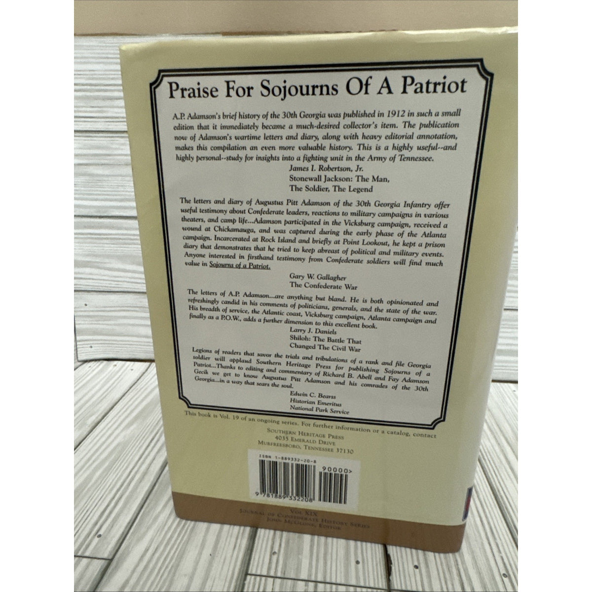 Sojourns of a Patriot : The Field and Prison Papers of an Unreconstructed SIGNED