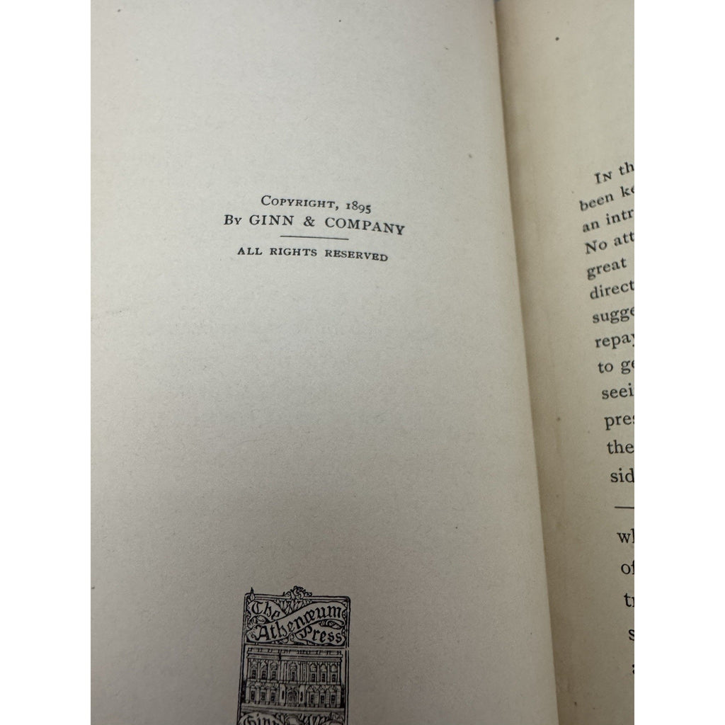 Shakespeare King Henry VIII & Tempest 1895 Ginn HC Antique