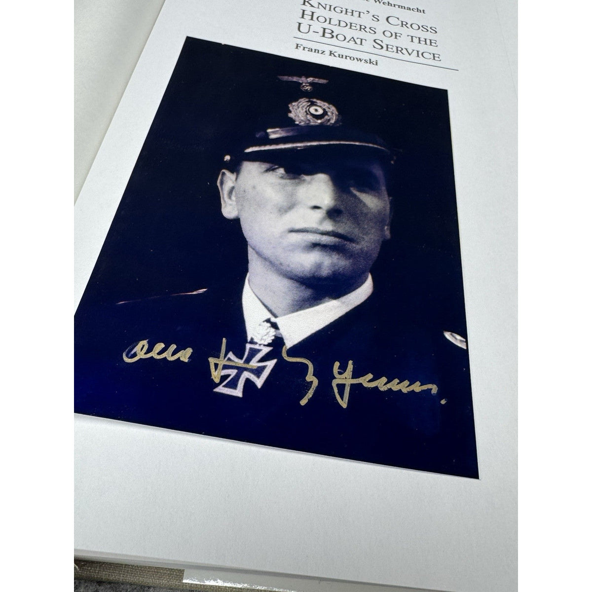 Knight’s Cross Holders U-Boat Service Kurowski Book + 4 Signed Commander Photos