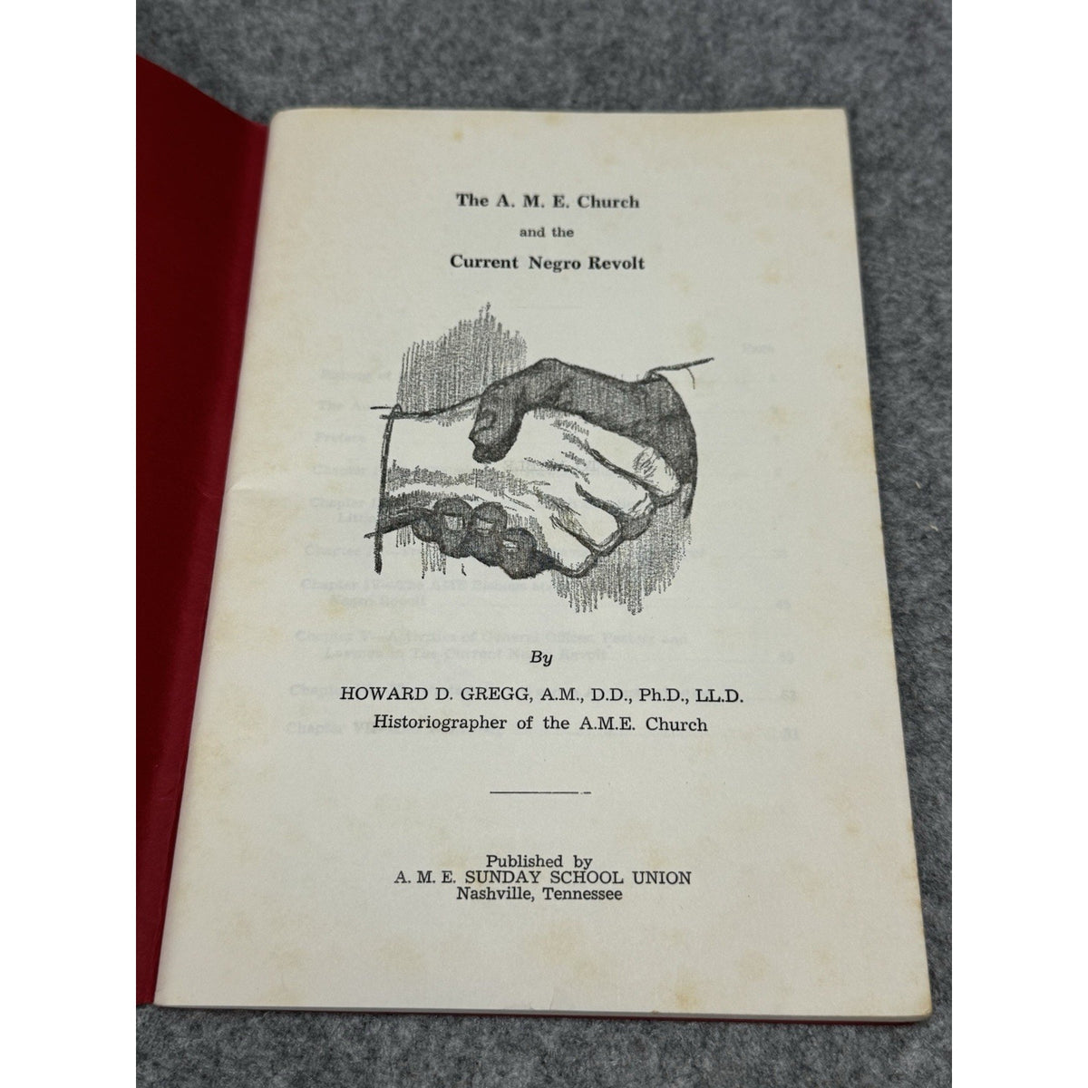 1970 AME Church Current Negro Revolt Howard Gregg Civil Rights Black History