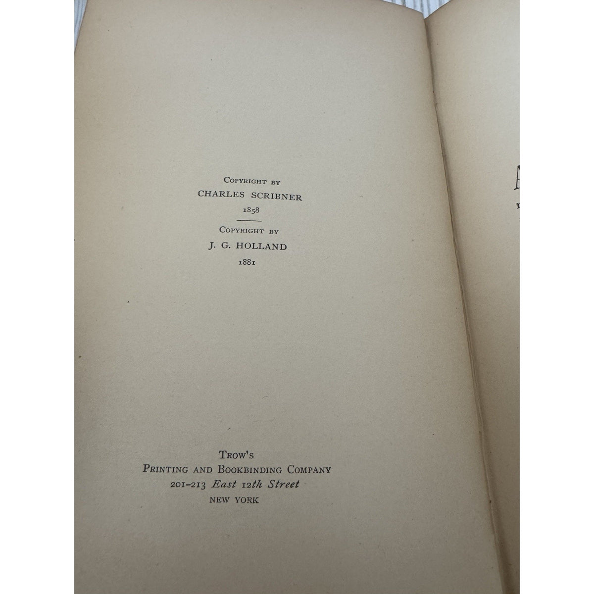 Titcomb’s Letters to Young People JG Holland 1882 HC Scribner Vintage