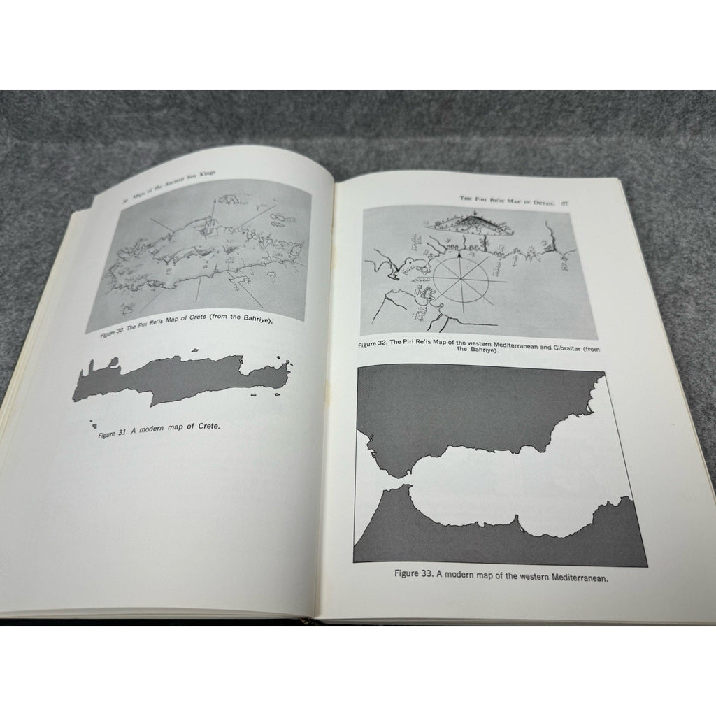 Charles Hapgood Maps Ancient Sea Kings 1966 1st Edition Fold-Out Map Hardcover