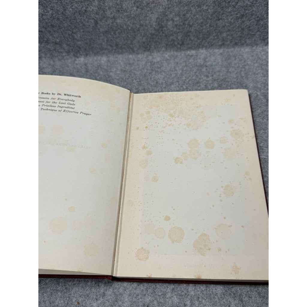 Diary Into the Unknown Whitworth 1961 1st Ed ESP Telepathy Paranormal HC