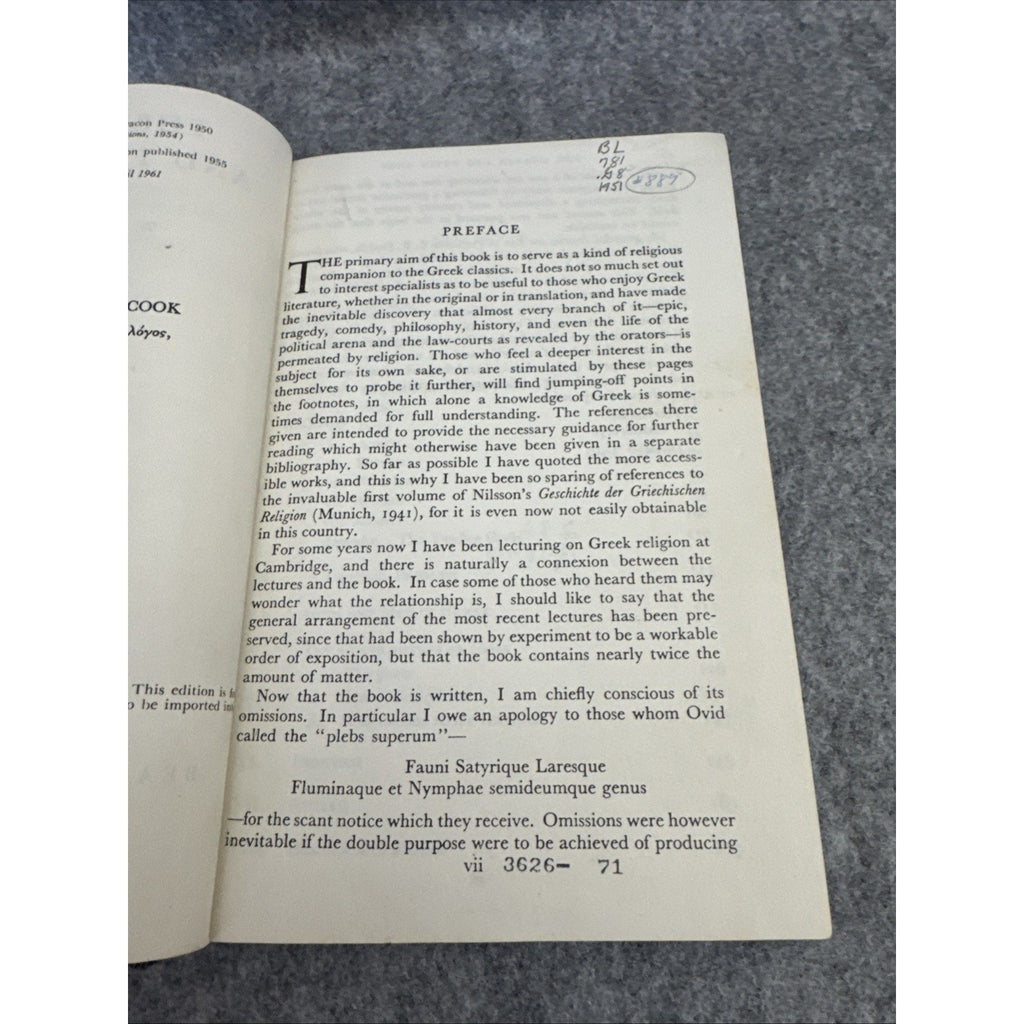 Greeks and Their Gods by William C. Guthrie 1961 Hardback
