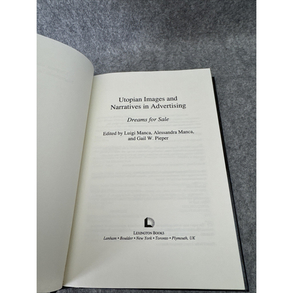 Utopian Images and Narratives in Advertising : Dreams for Sale by Jean-Marie...