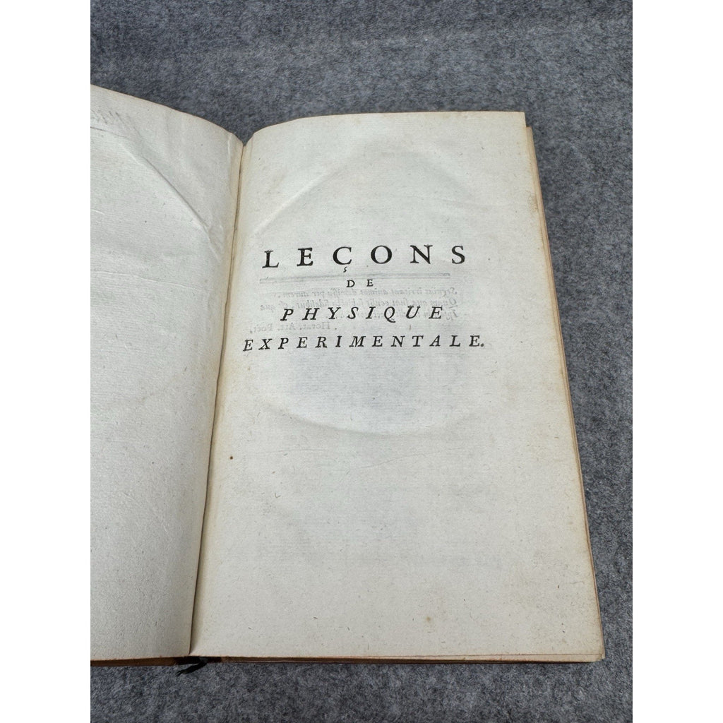 1742 Roger Cotes Experimental Physics 1st French Ed Newton 6 Plates Leather
