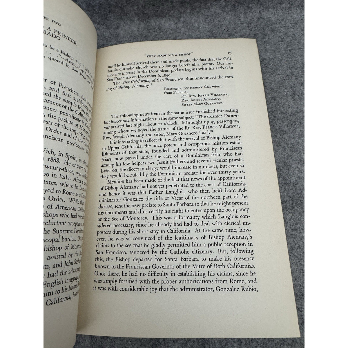 1949 Eloquent Indian James Bouchard California Jesuit HC 1st Stanford