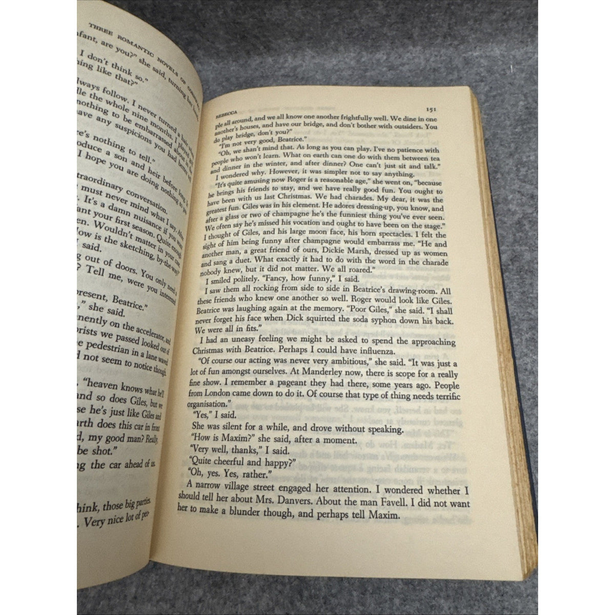 Daphne du Maurier 3 Novels of Cornwall HC Rebecca Frenchmans Creek Jamaica Inn