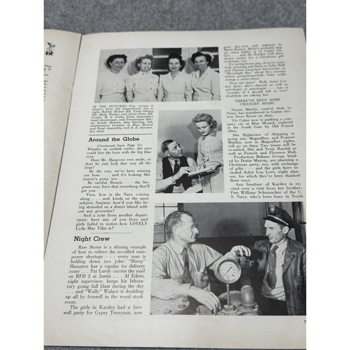 1943 Globe Beam December WWII Aircraft Magazine AT-10 Christmas Fort Worth.
