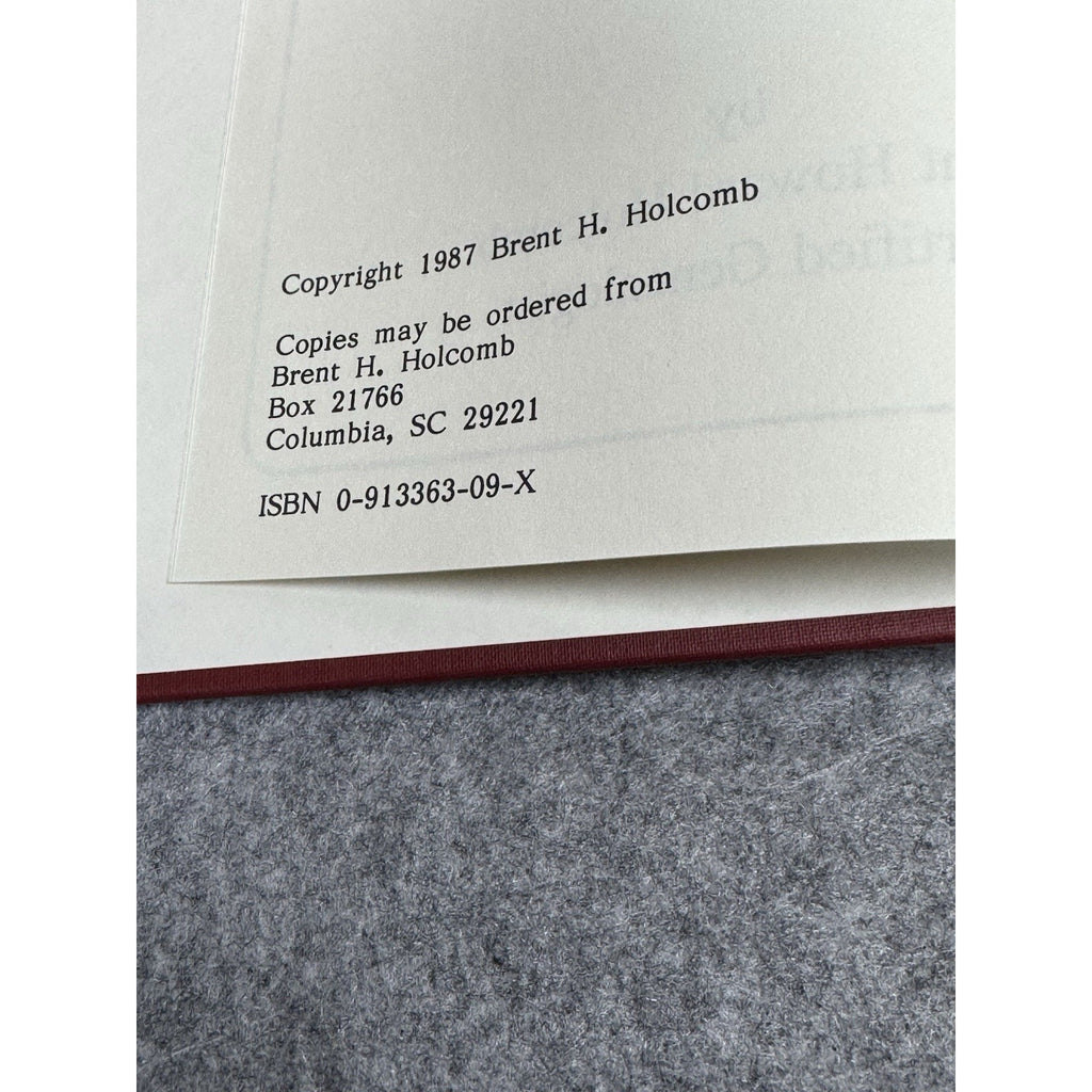 Union County South Carolina Will Abstracts 1787-1849 Holcomb Genealogy HC