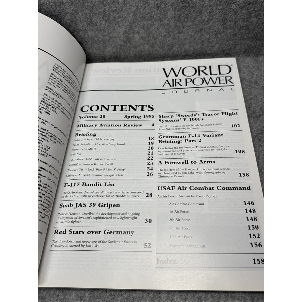 World Air Power Journal, Vol. 20, Spring 1995