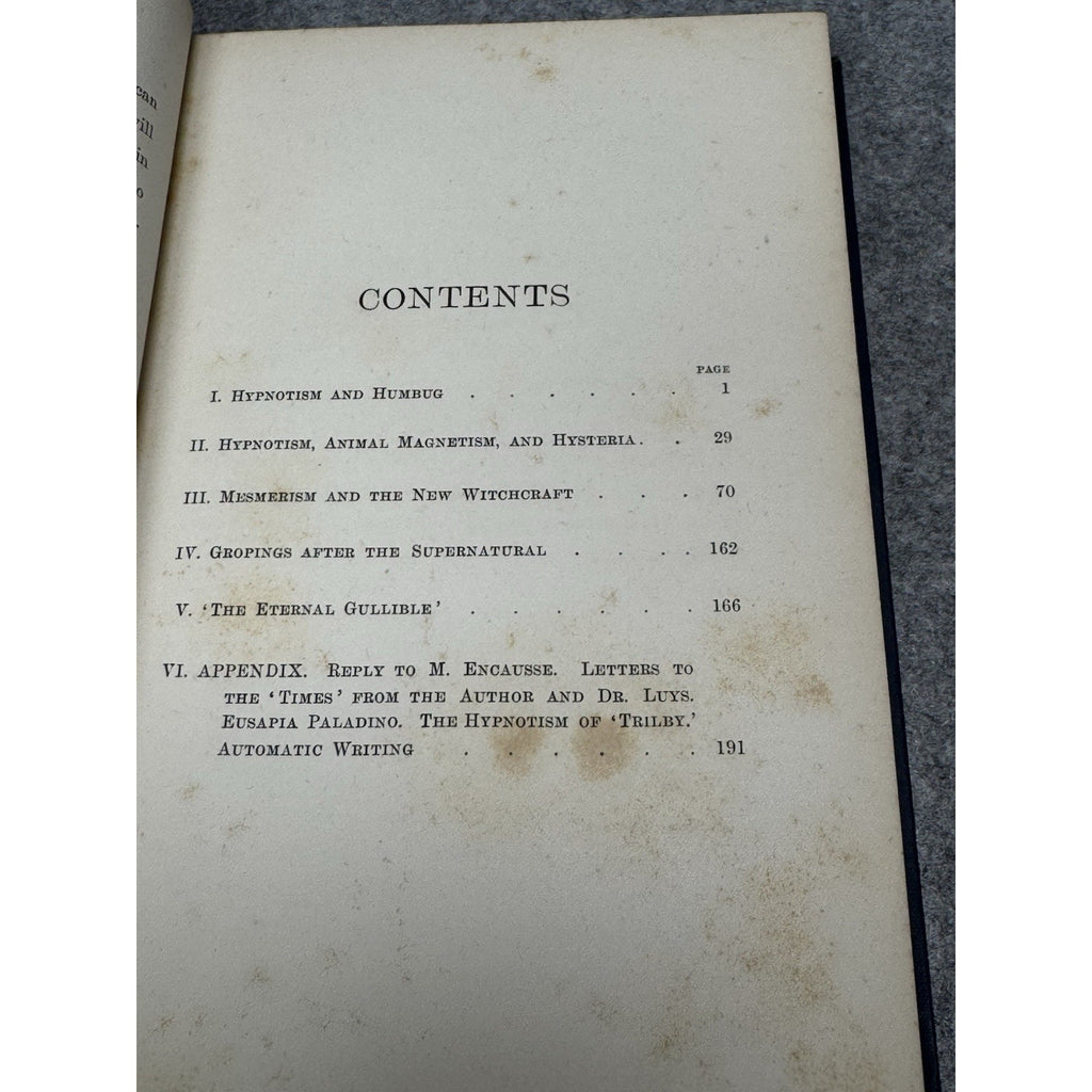 1896 Hypnotism Mesmerism & New Witchcraft Hart Occult Psychology Illustrated