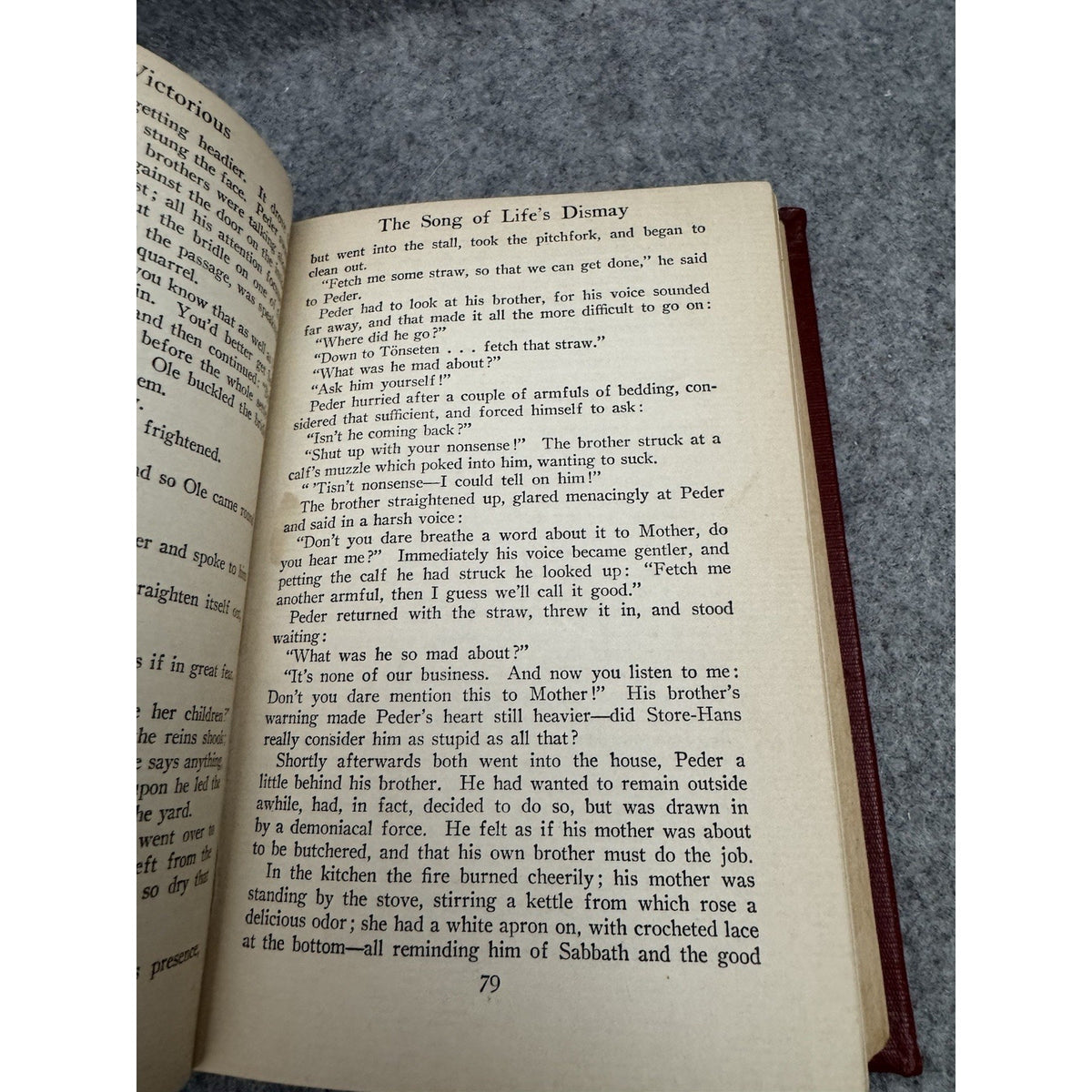 Peder Victorious O E Rolvaag 1929 Hardcover Harper & Brothers