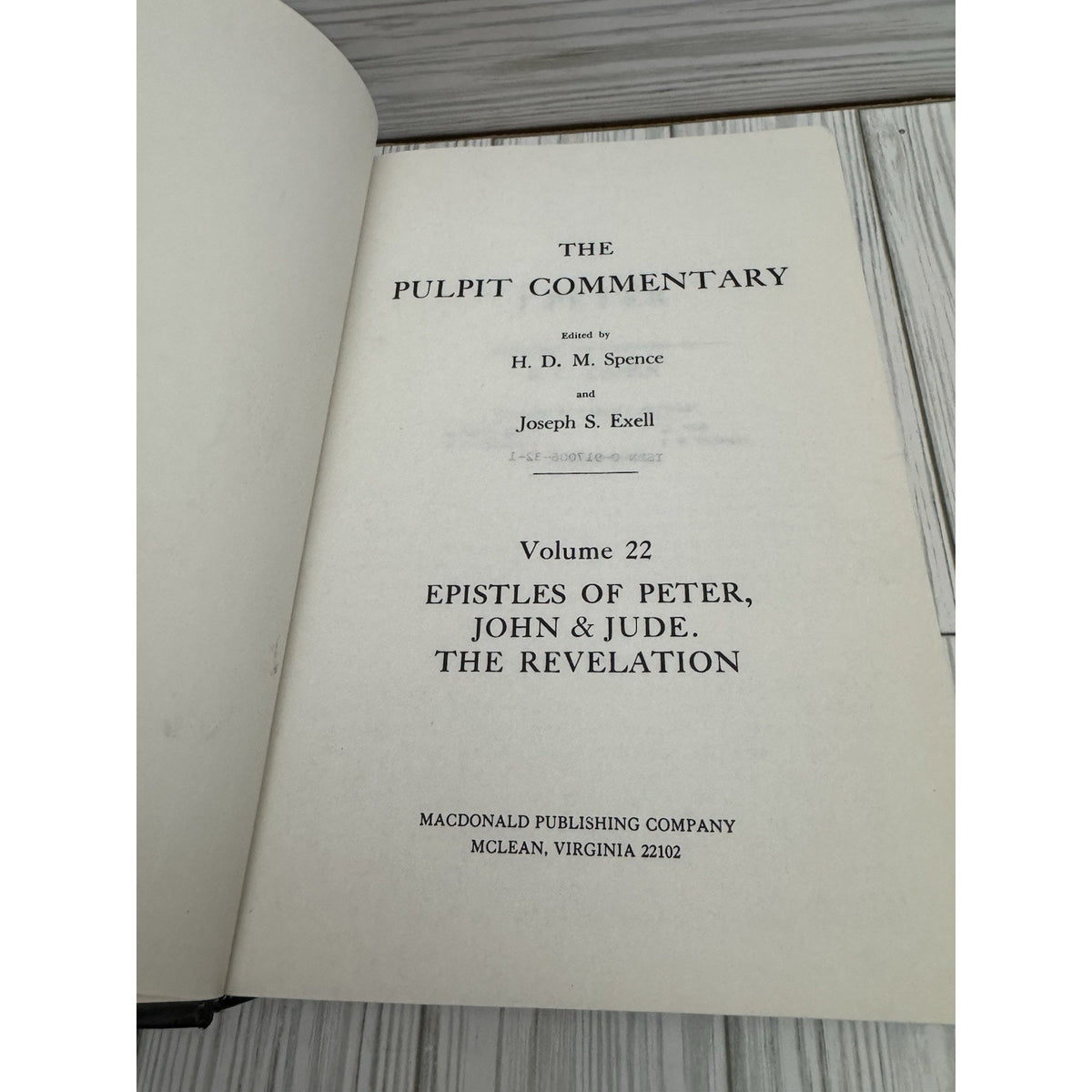 Pulpit Commentary Vol 22 Peter John Jude Revelation HC MacDonald
