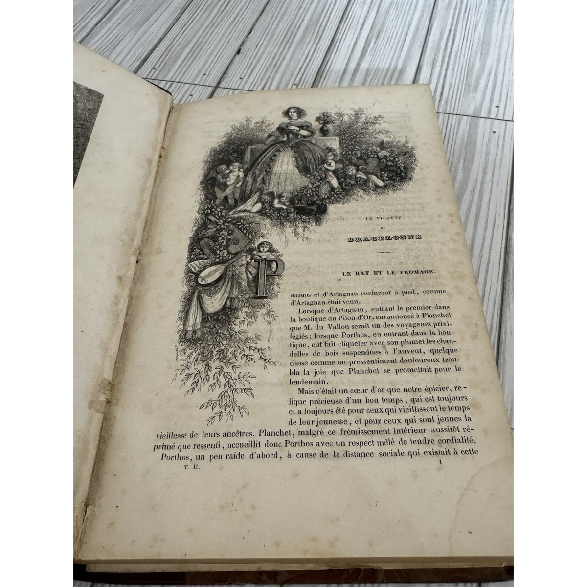 Alexandre Dumas Le Vicomte de Bragelonne Vol 2 Antique French Leather