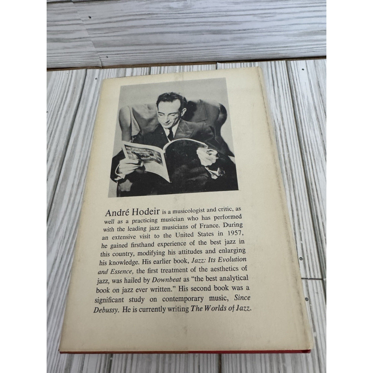 Toward Jazz Andre Hodeir 1962 1st Printing HC DJ Grove Press Jazz Criticism