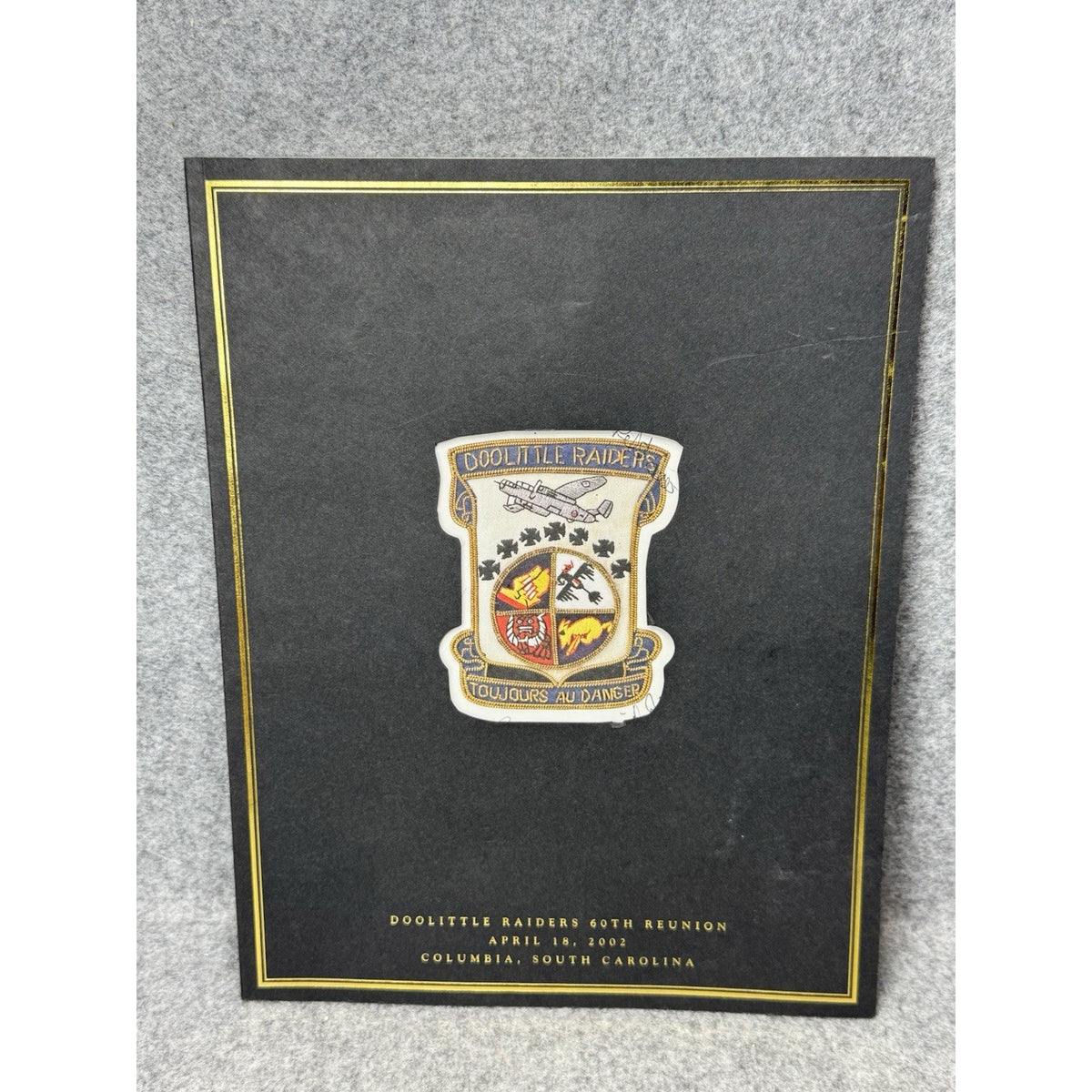 Doolittle Raiders 2002 60th Reunion Program Signed Charlie Duke Bower Thatcher