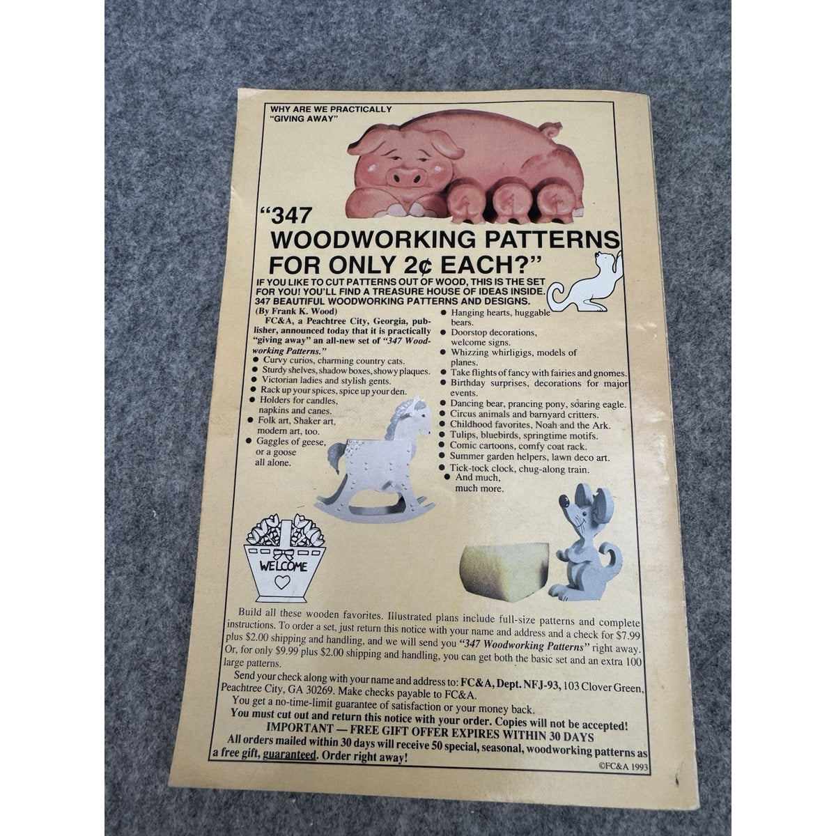 1993 Almanac for Farmers & City Folk Weather Forecasts Gardening Paperback