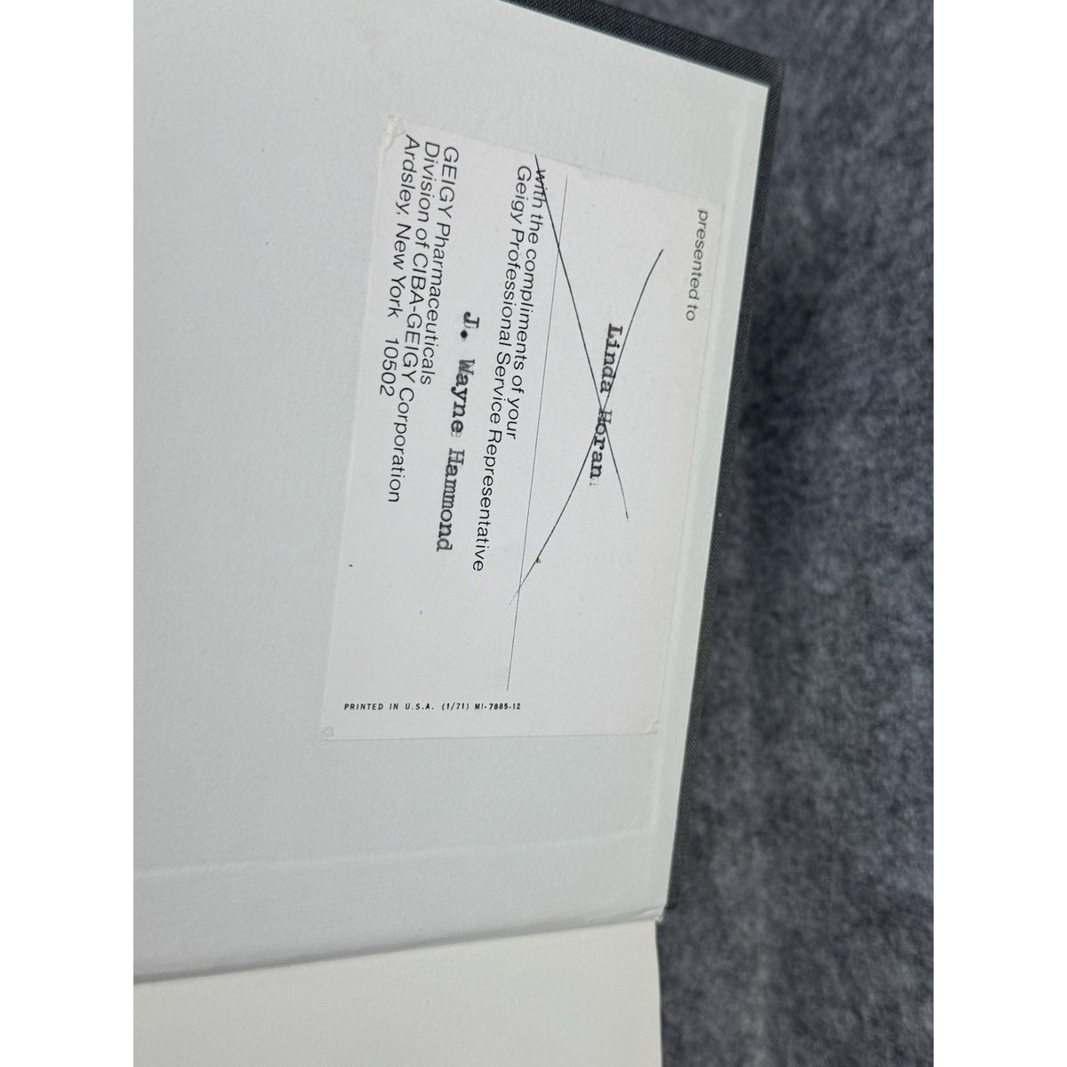 1975 Documenta Geigy Scientific Tables 7th Ed Diem Lentner Medicine Chemistry