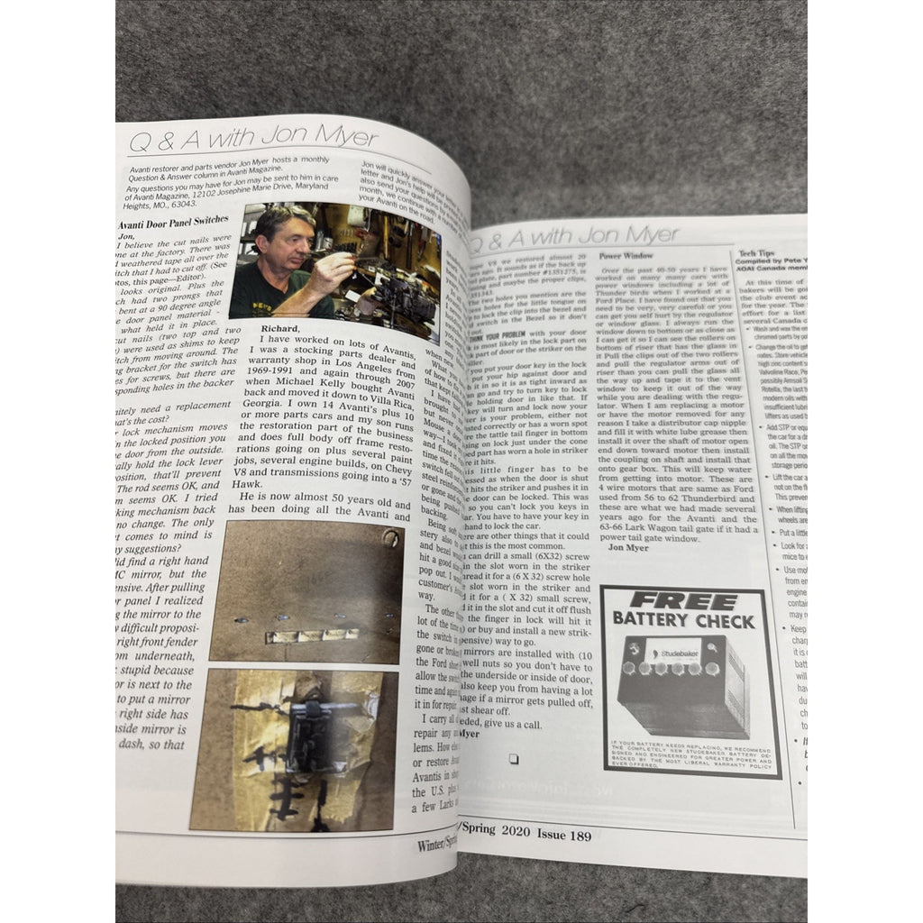 Avanti Magazine issue 189 winter/spring 2020