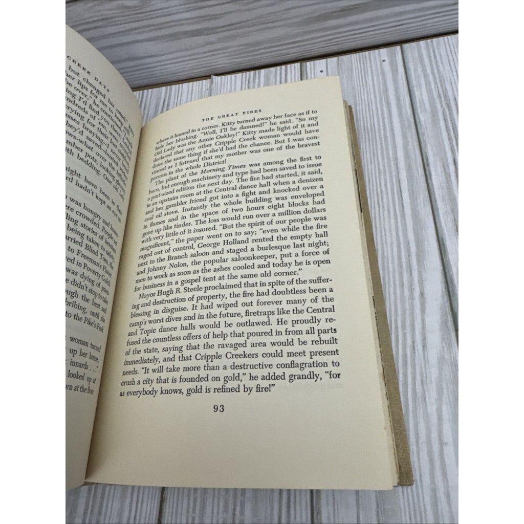 1958 Cripple Creek Days by Mabel Barbee Lee First Edition/First Printing
