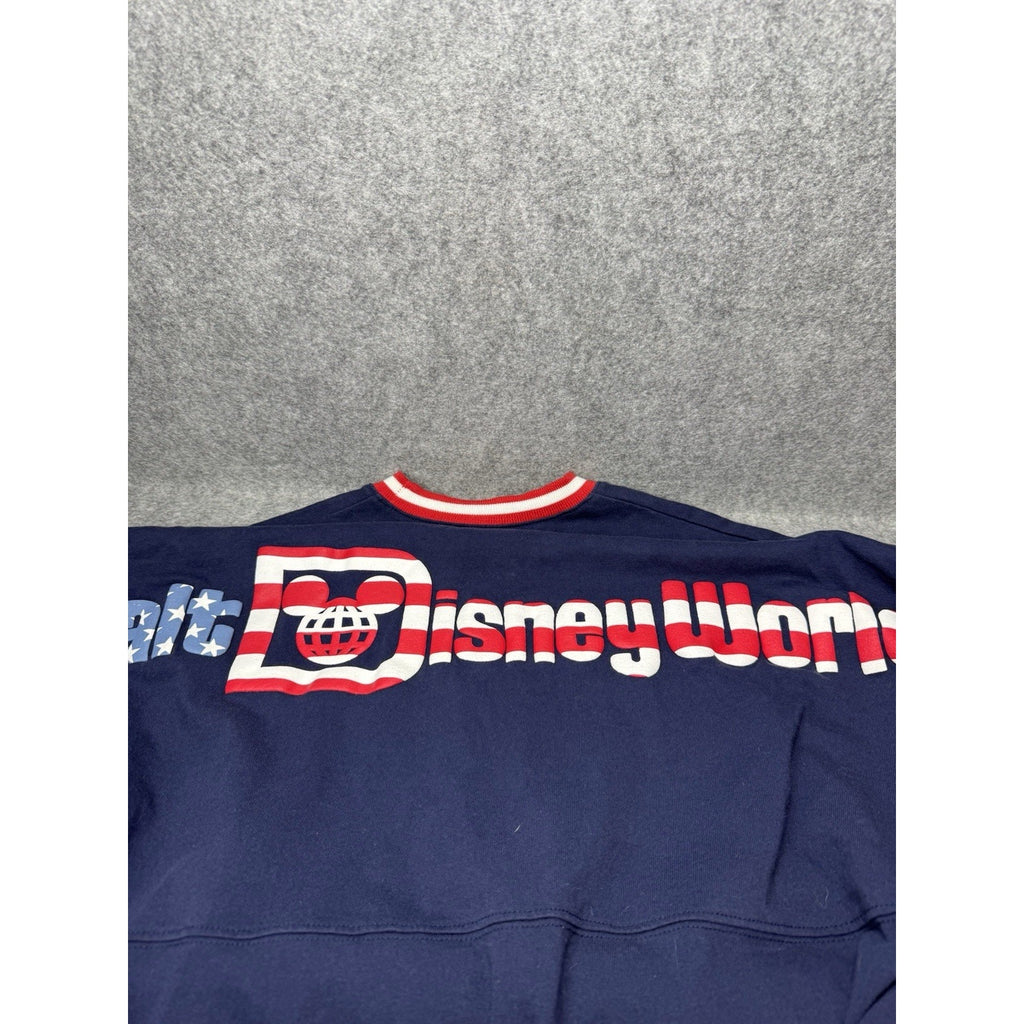 2019 Walt Disney World Spirit Jersey XS Americana Mickey Mouse Navy USA Flag
