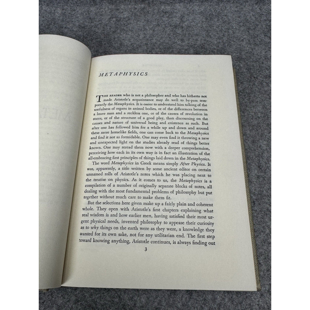 1943 Aristotle On Man in the Universe Classics Club Philosophy Ethics Politics