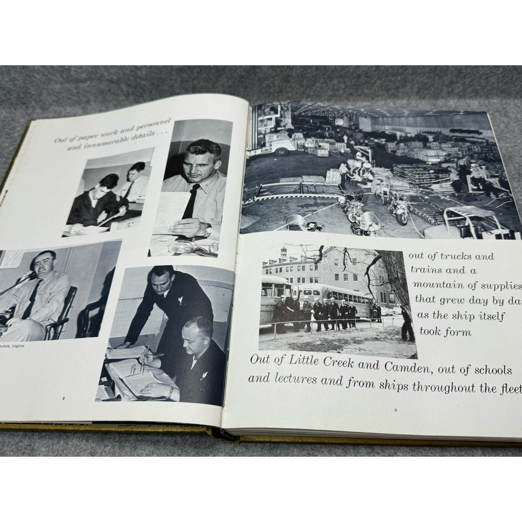 1961 USS Kitty Hawk CVA-63 Around the Horn Maiden Cruise Book US Navy