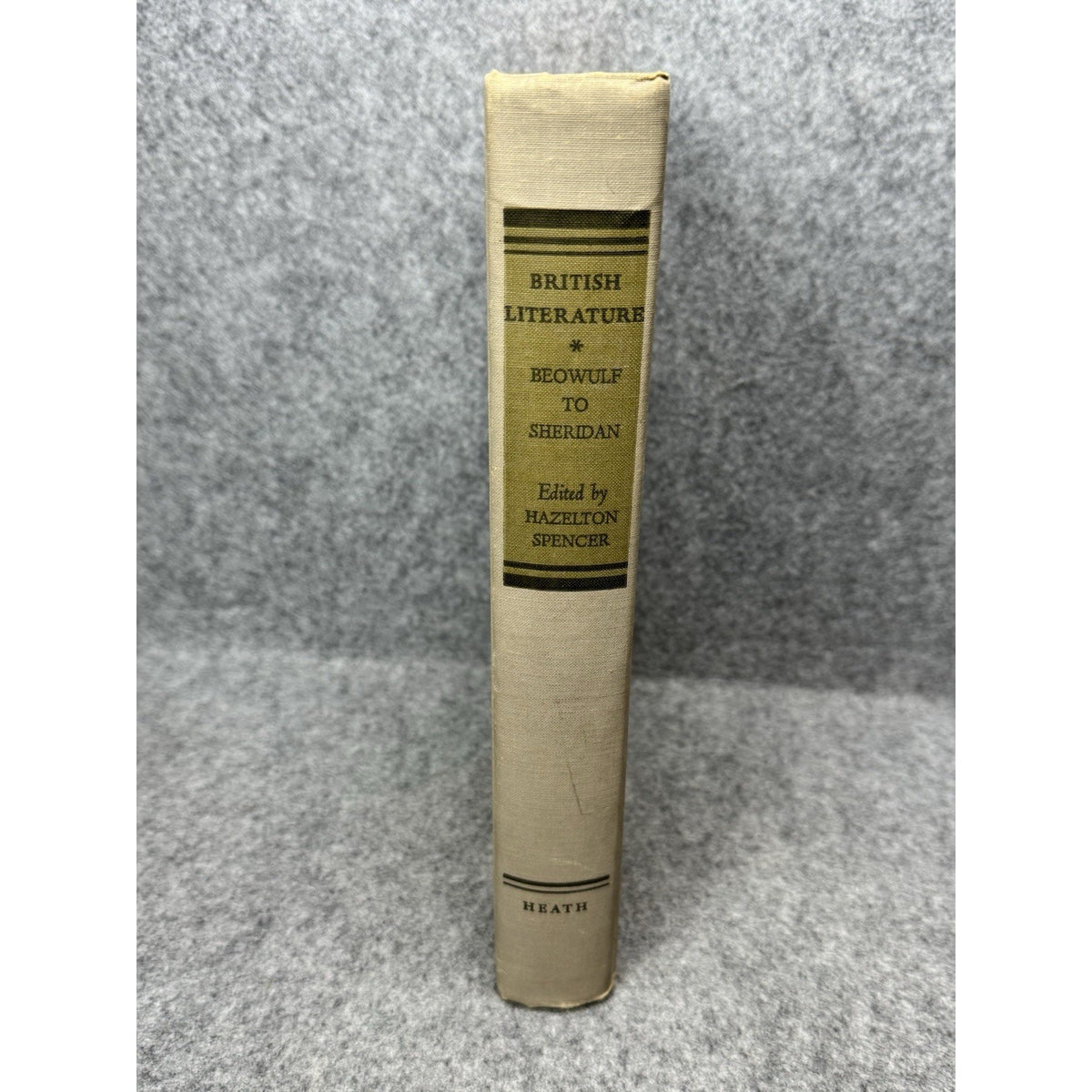 1951 British Literature Beowulf to Sheridan Hazelton Spencer Hardcover