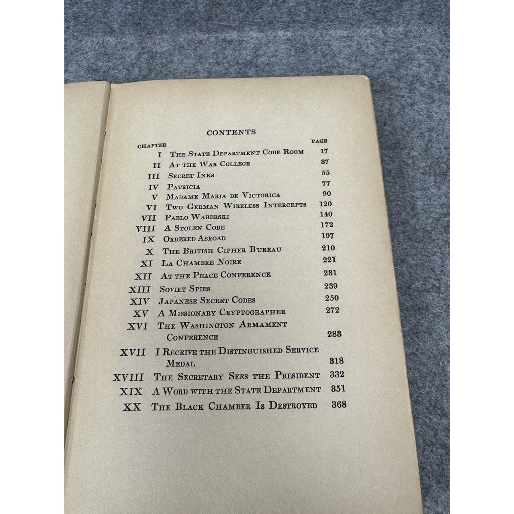 Rare 1931 American Black Chamber Yardley 1st Ed Cryptography Espionage Spy