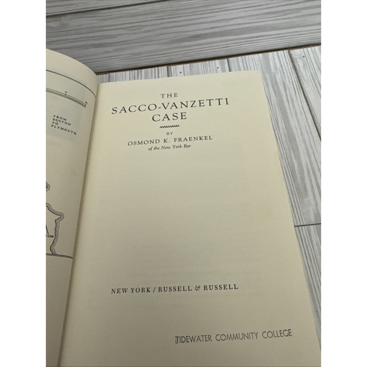 Osmond K Fraenkel. Sacco-Vanzetti Case. 1969 printing.