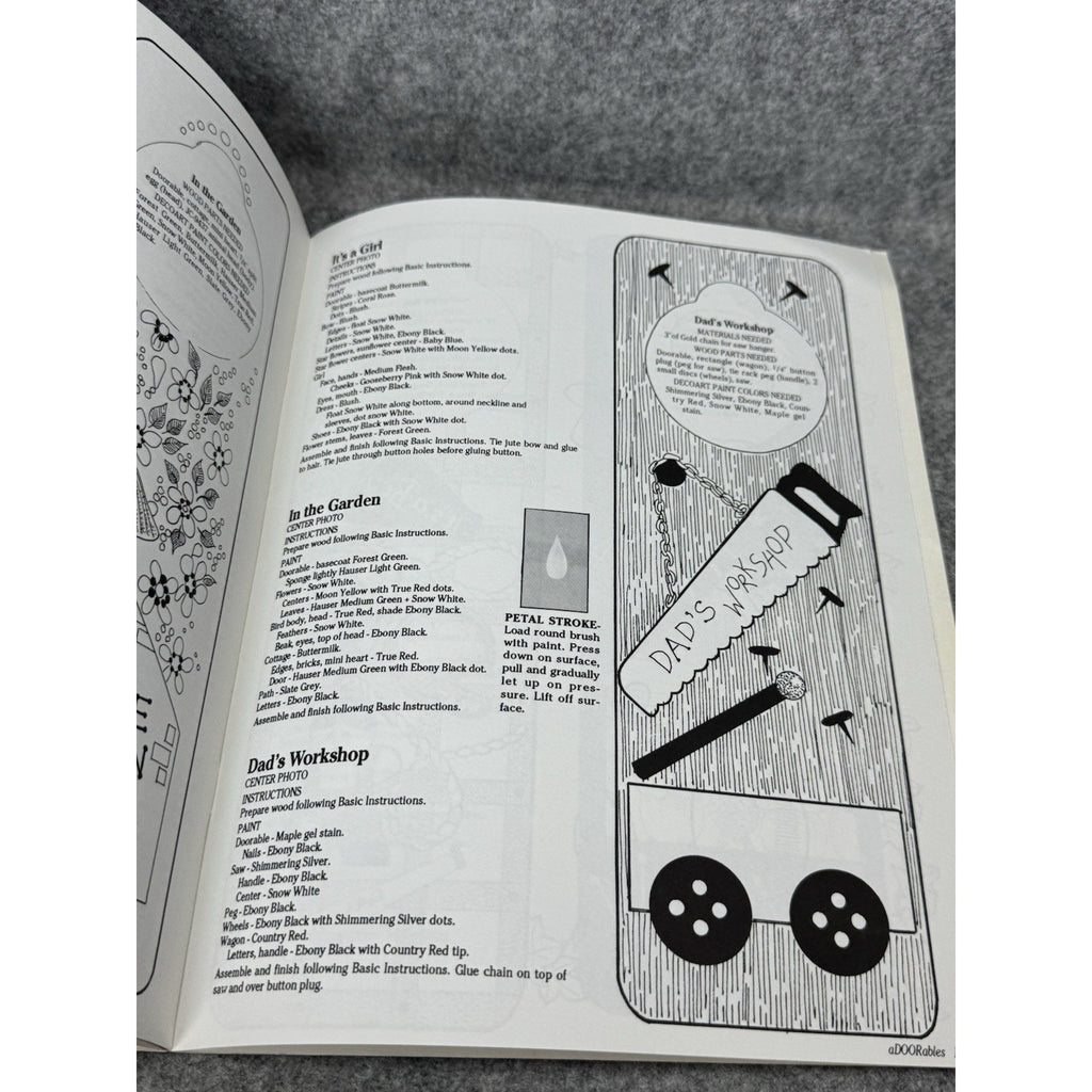 aDOORables Julie McGuffee 1994 Door Hanger Painting Patterns 24 Designs