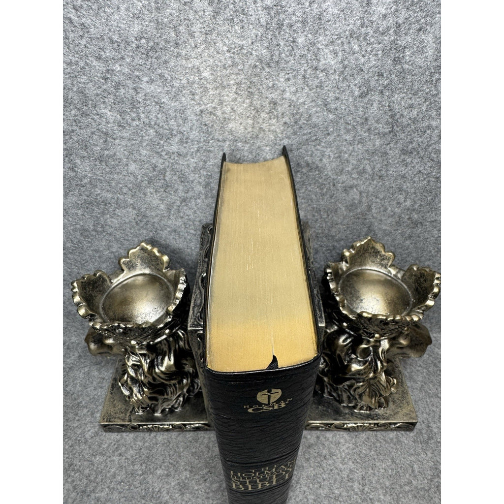 Holman Illustrated Study Bible HCSB 2006 First Printing Black Bonded Leather