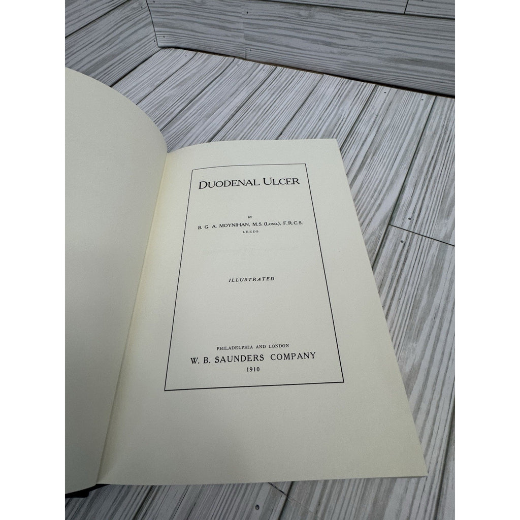 Duodenal Ulcer B.G.A. Moynihan 1991 Classics of Medicine Leather Bound HC