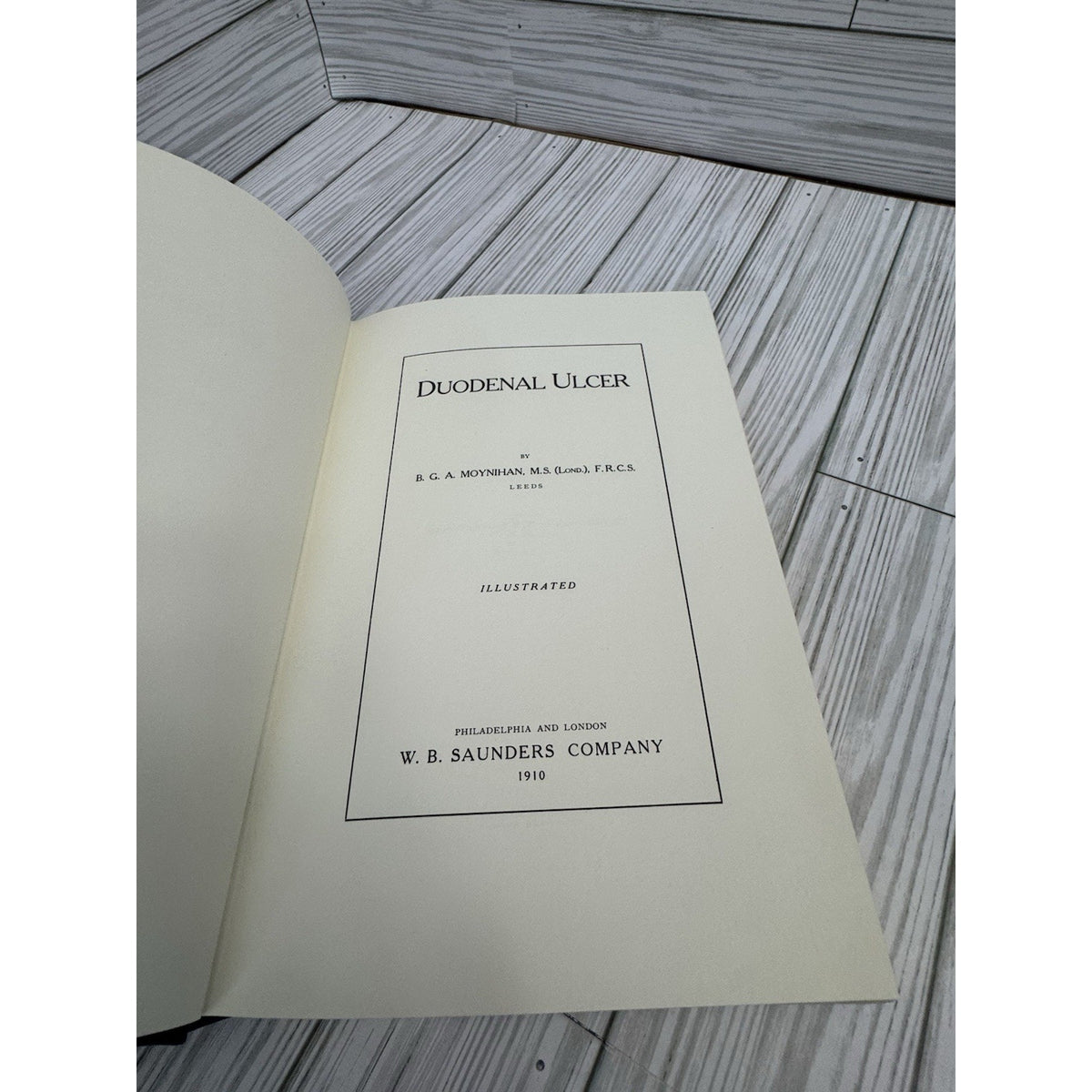 Duodenal Ulcer B.G.A. Moynihan 1991 Classics of Medicine Leather Bound HC
